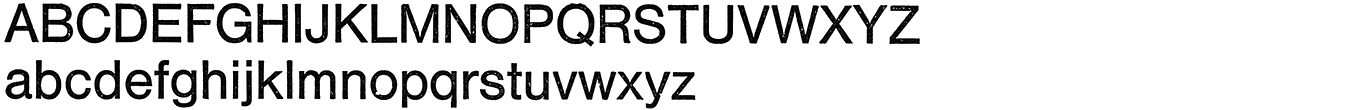 Zeichensatz Helvetica (magerer Schnitt)